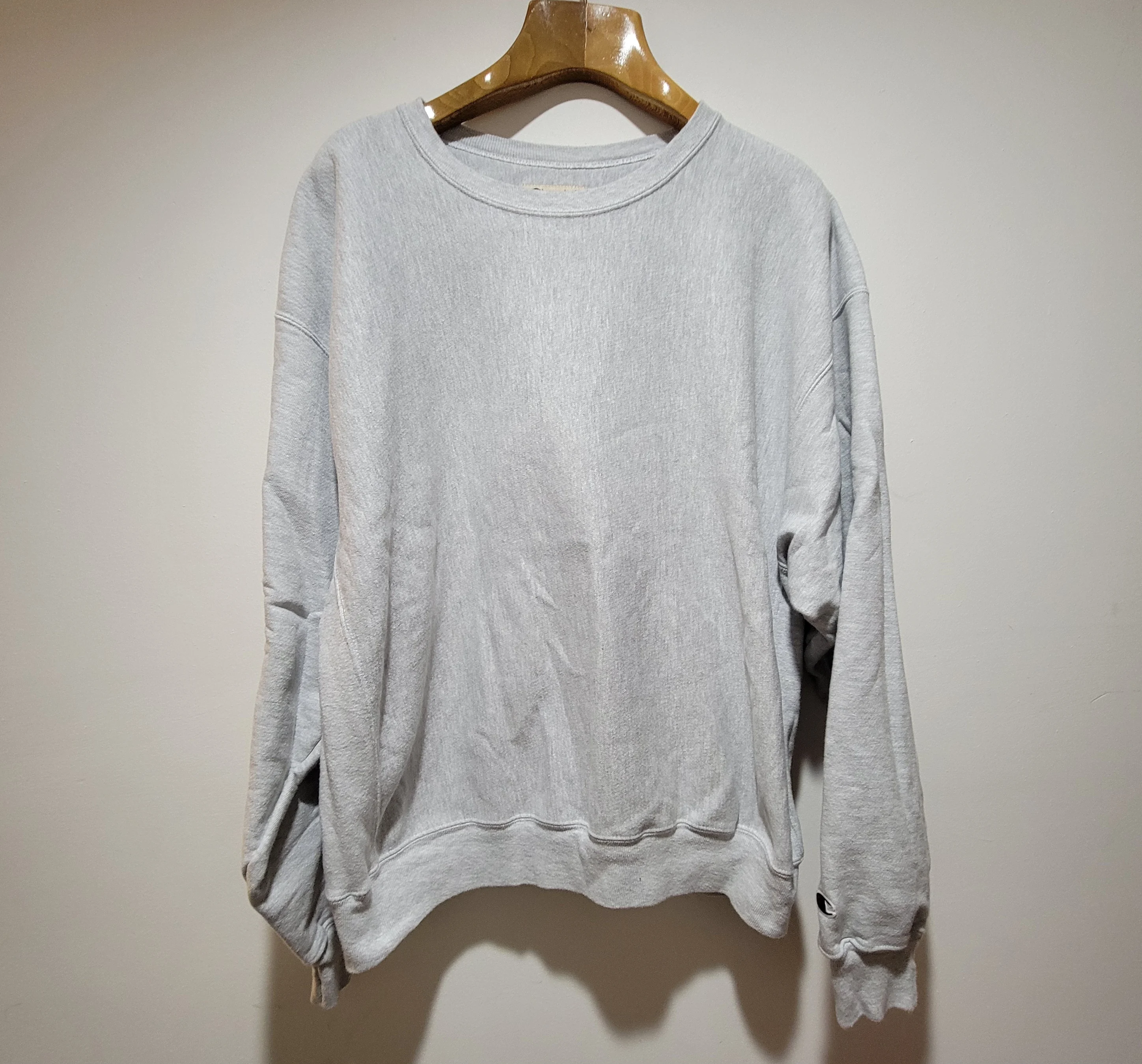 Champion Men's Dark Green Reverse Weave Crewneck Sweatshirt